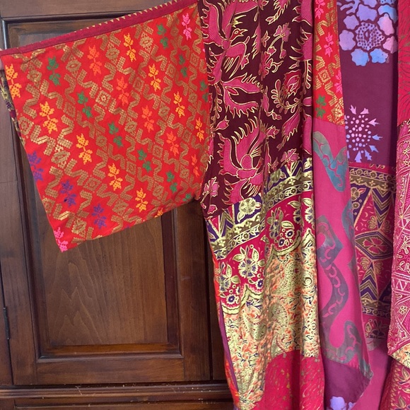 Wild Woman Other - Wild Woman festival kimono handmade Indonesia patchwork batik gold print BOHO